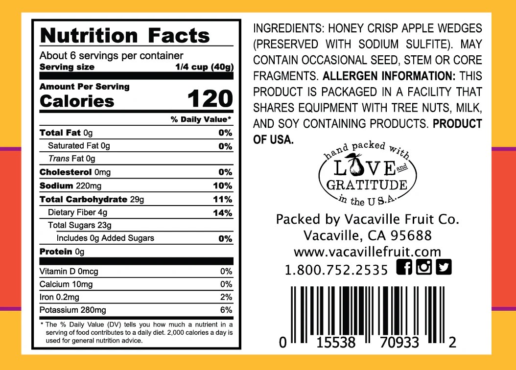 Honeycrisp apple nutrition facts