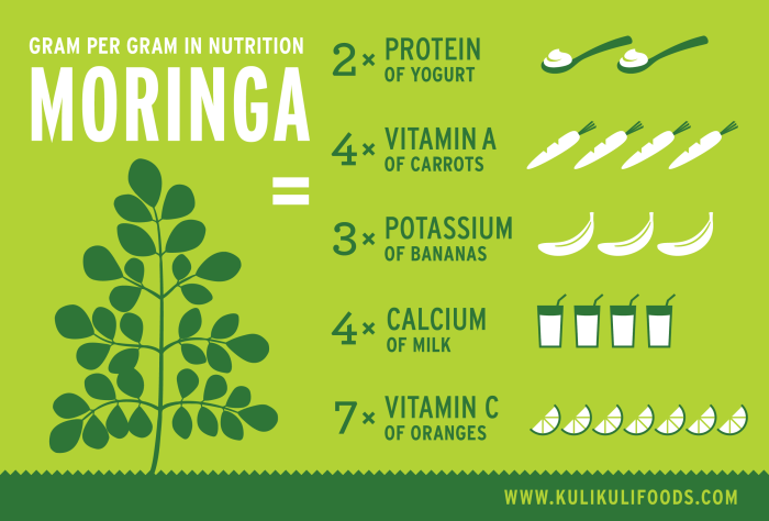 Moringa oleifera nutrition facts